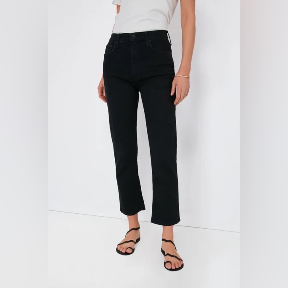 Mother Denim The Insider Crop Two Step Fray Jean